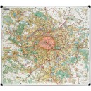 Carte de Paris et grande banlieue - carte murale magnétique
