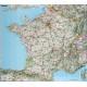 Carte de France routière plastifiée 113x103 cm