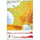 Carte géographique de France souple 70x102 cm