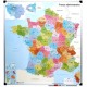 Carte de France administrative plastifiée 94x101 cm
