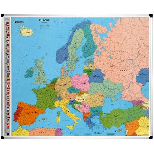 Carte de l'Europe magnétique