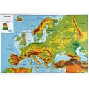 Carte de l’Europe physique et politique 124x80 cm