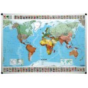 Carte du monde politique magnétique 103x146 cm