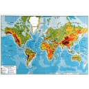 Carte Planisphère 124x80 cm